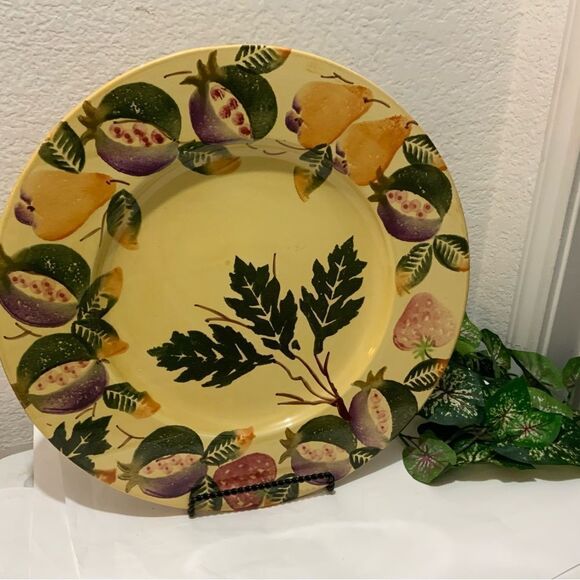 Ceramiche Ceramic 16 1/3" Platter  Handpainted by Coop CERAMICHE TOSCANE Italy - Picture 1 of 8